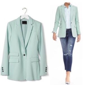 Banana Republic Mint Green Blazer